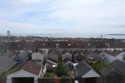View of Swansea from top floor 